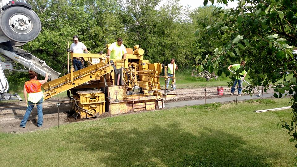 Curb Machine With Crew