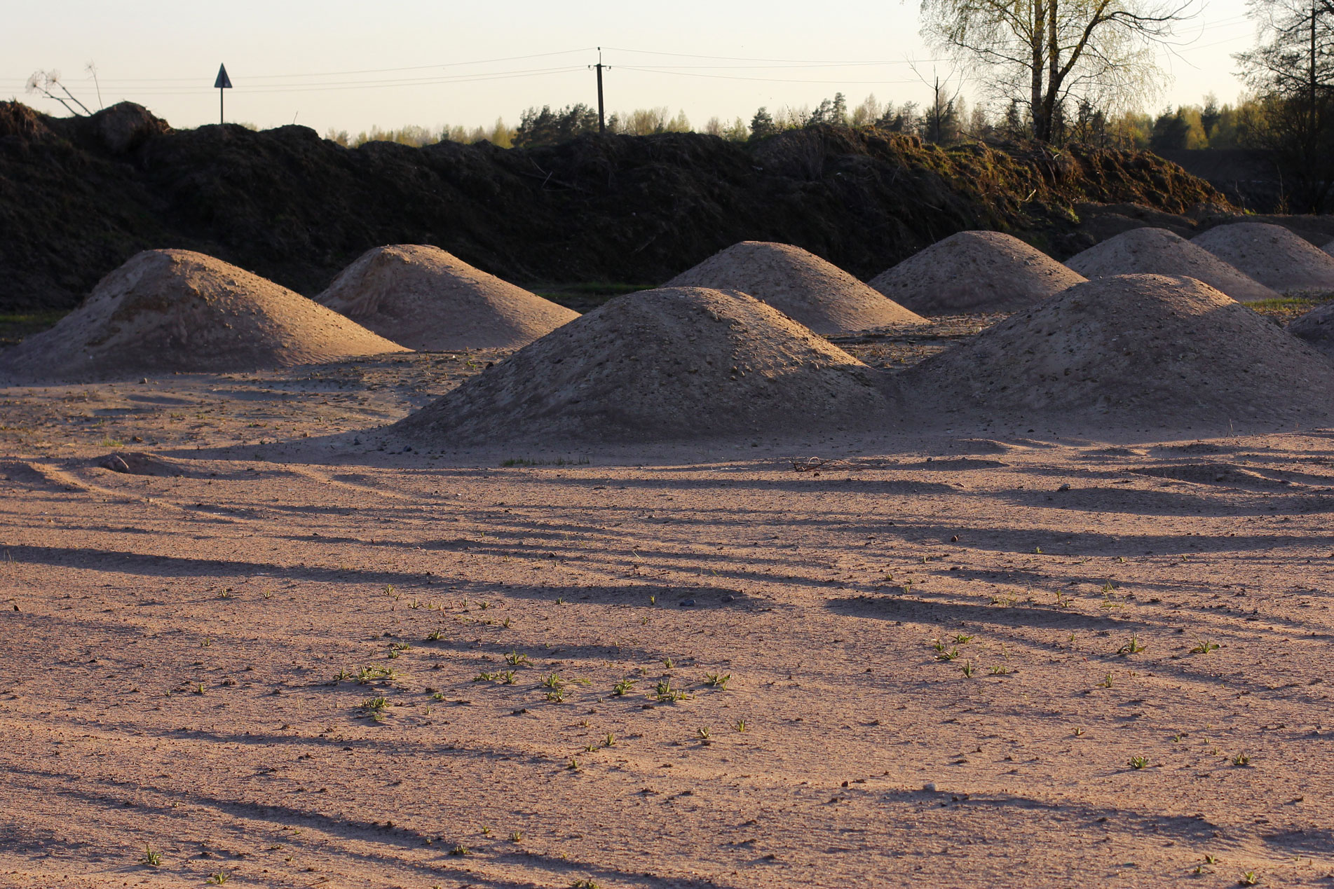 Piles Of Building Materials Mountains Of Sand